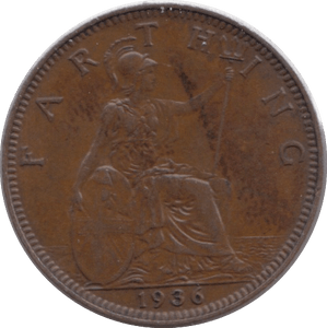 1936 FARTHING ( EF ) - Farthing - Cambridgeshire Coins