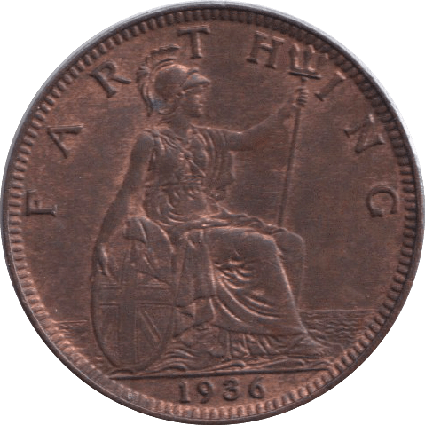 1936 FARTHING ( EF ) - FARTHING - Cambridgeshire Coins