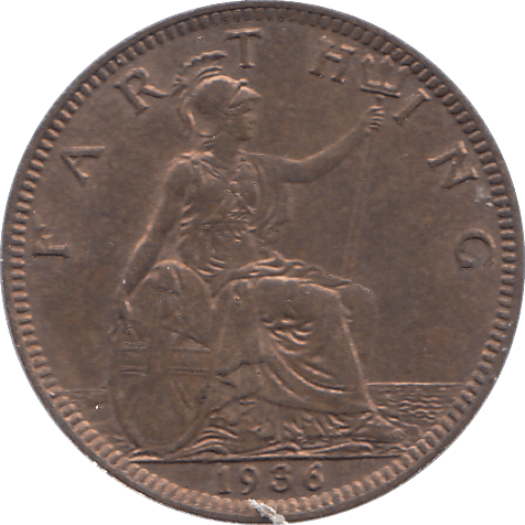 1936 FARTHING ( UNC ) - FARTHING - Cambridgeshire Coins