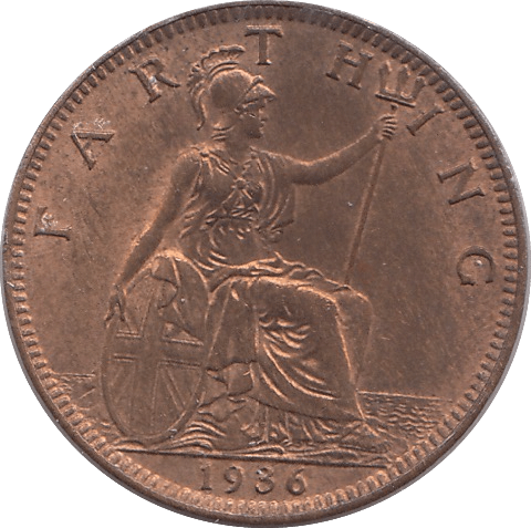 1936 FARTHING ( UNC ) - Farthing - Cambridgeshire Coins