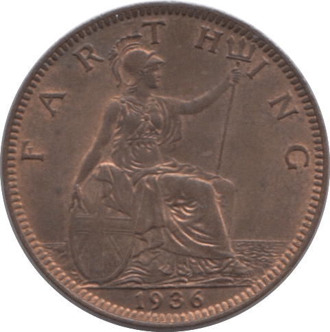 1936 FARTHING ( VF ) - Farthing - Cambridgeshire Coins
