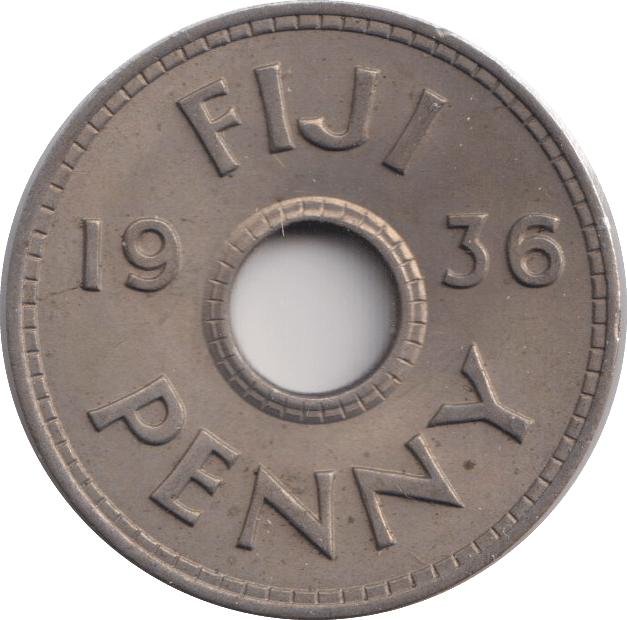 1936 FIJI ONE PENNY - WORLD COINS - Cambridgeshire Coins