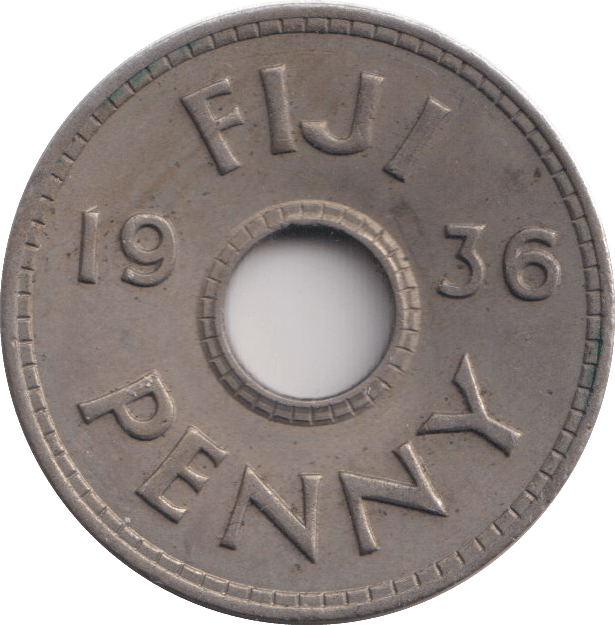 1936 FIJI PENNY - WORLD COINS - Cambridgeshire Coins