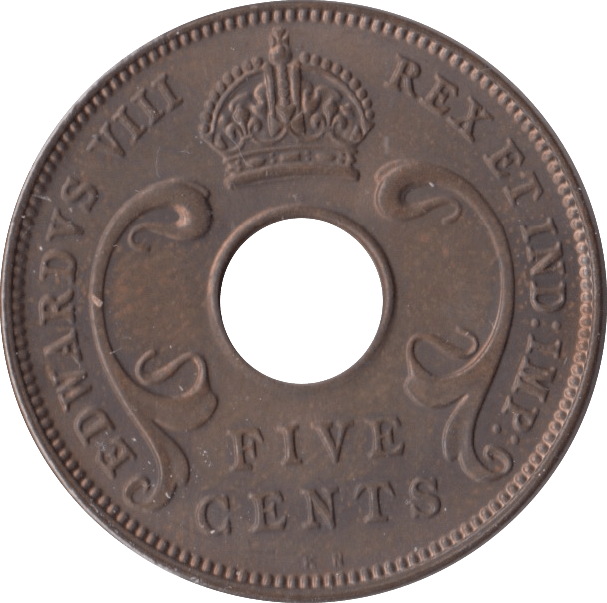1936 FIVE CENTS CENTS EAST AFRICA - WORLD COINS - Cambridgeshire Coins