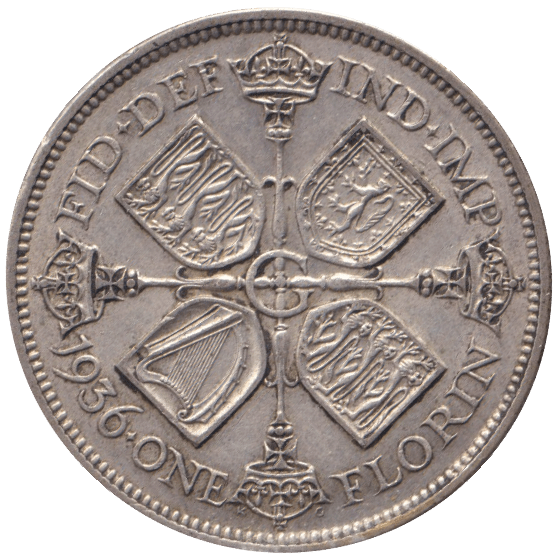 1936 FLORIN ( EF ) - FLORIN - Cambridgeshire Coins