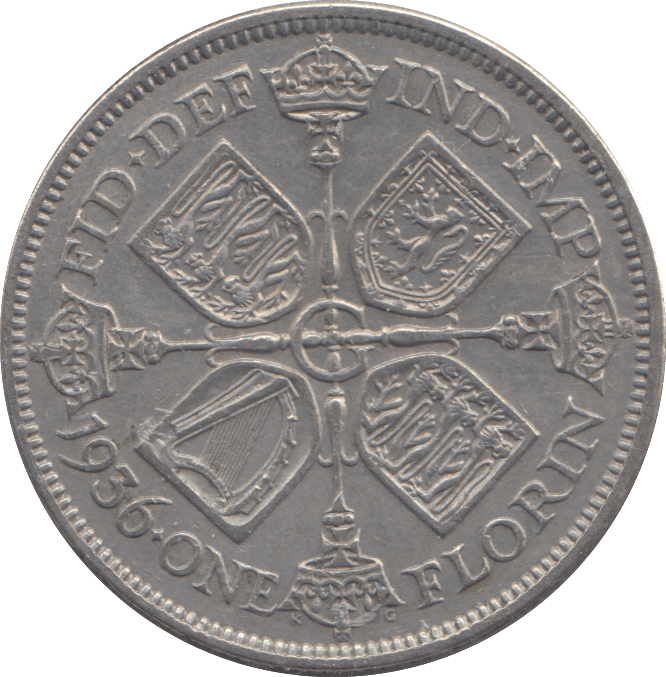 1936 FLORIN ( VF ) - FLORIN - Cambridgeshire Coins