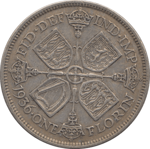 1936 FLORIN ( VF ) - FLORIN - Cambridgeshire Coins