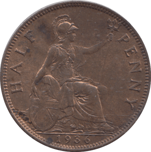 1936 HALF PENNY ( UNC ) - HALFPENNY - Cambridgeshire Coins