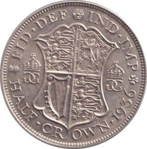1936 HALFCROWN ( AUNC ) - HALFCROWN - Cambridgeshire Coins