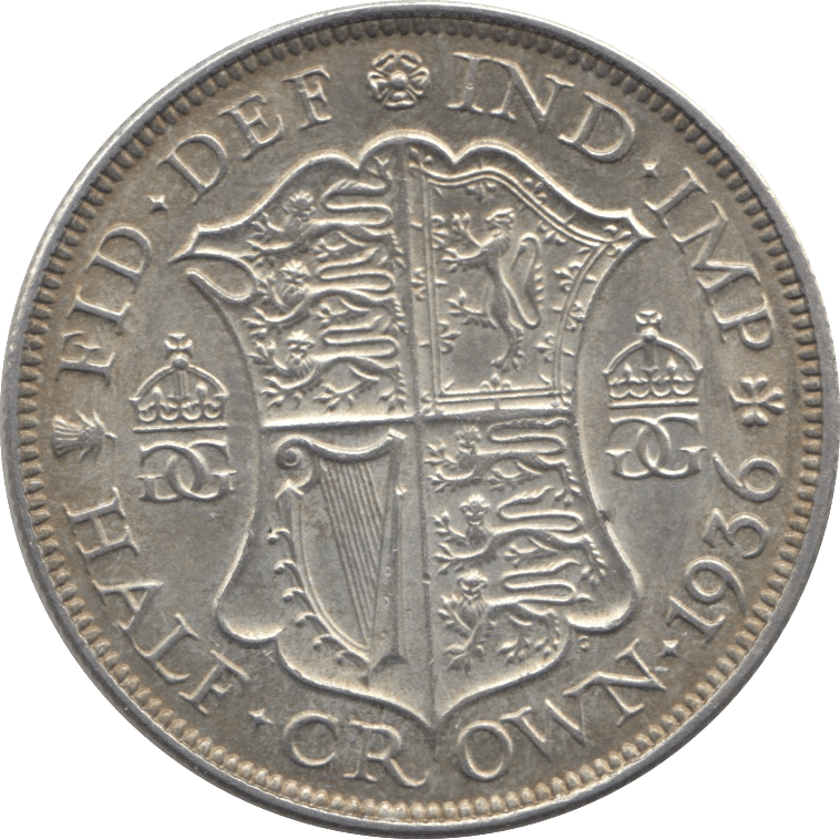 1936 HALFCROWN ( EF ) - Halfcrown - Cambridgeshire Coins