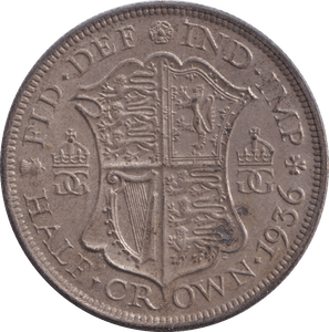 1936 HALFCROWN ( EF ) - HALFCROWN - Cambridgeshire Coins