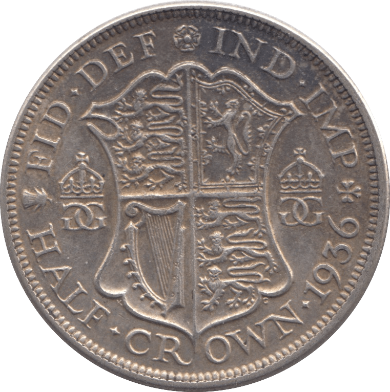 1936 HALFCROWN ( GVF ) - Halfcrown - Cambridgeshire Coins