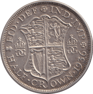 1936 HALFCROWN ( GVF ) - HALFCROWN - Cambridgeshire Coins