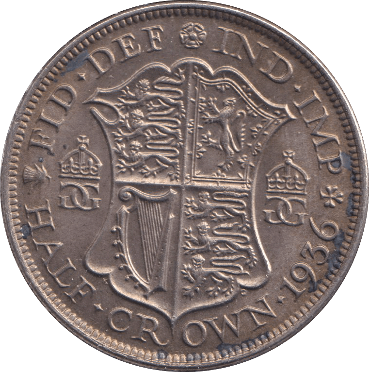 1936 HALFCROWN ( UNC ) - HALFCROWN - Cambridgeshire Coins