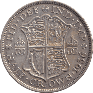 1936 HALFCROWN ( VF ) - WORLD COINS - Cambridgeshire Coins