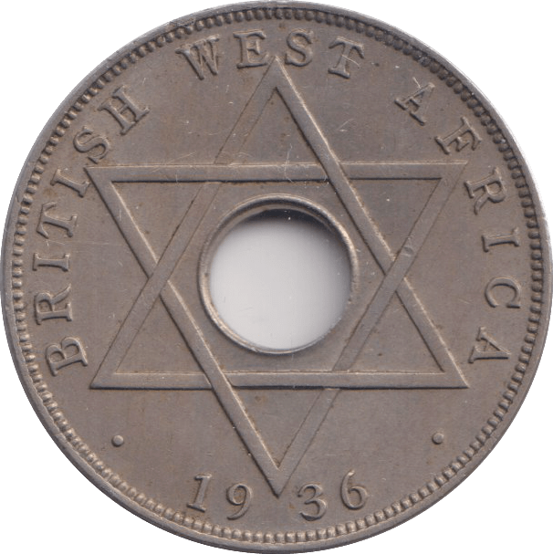 1936 HALFPENNY BRITISH WEST AFRICA - WORLD COINS - Cambridgeshire Coins