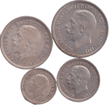 1936 MAUNDY SET GEORGE V - Maundy Set - Cambridgeshire Coins