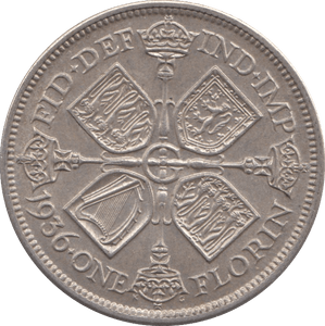 1936 ONE FLORIN ( AUNC ) - PENNY - Cambridgeshire Coins