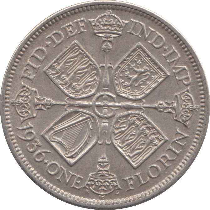 1936 ONE FLORIN ( AUNC ) - PENNY - Cambridgeshire Coins