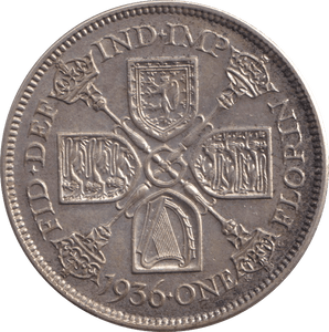1936 ONE FLORIN ( EF ) - WORLD COINS - Cambridgeshire Coins