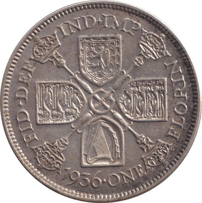 1936 ONE FLORIN ( EF ) - WORLD COINS - Cambridgeshire Coins