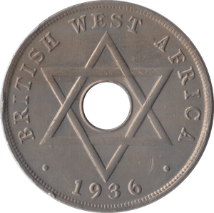 1936 ONE PENNY WEST AFRICA - SILVER WORLD COINS - Cambridgeshire Coins