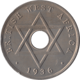 1936 ONE PENNY WEST AFRICA - SILVER WORLD COINS - Cambridgeshire Coins