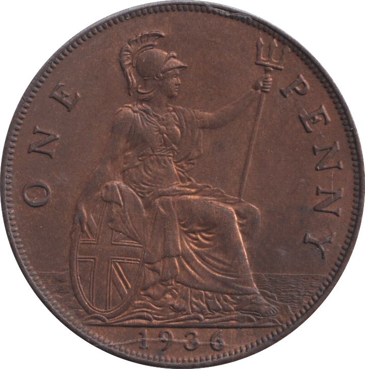1936 PENNY ( AUNC ) - PENNY - Cambridgeshire Coins
