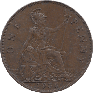 1936 PENNY ( AUNC ) - Penny - Cambridgeshire Coins