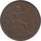 1936 PENNY ( AUNC ) - Penny - Cambridgeshire Coins