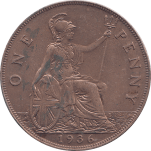 1936 PENNY ( AUNC ) - PENNY - Cambridgeshire Coins