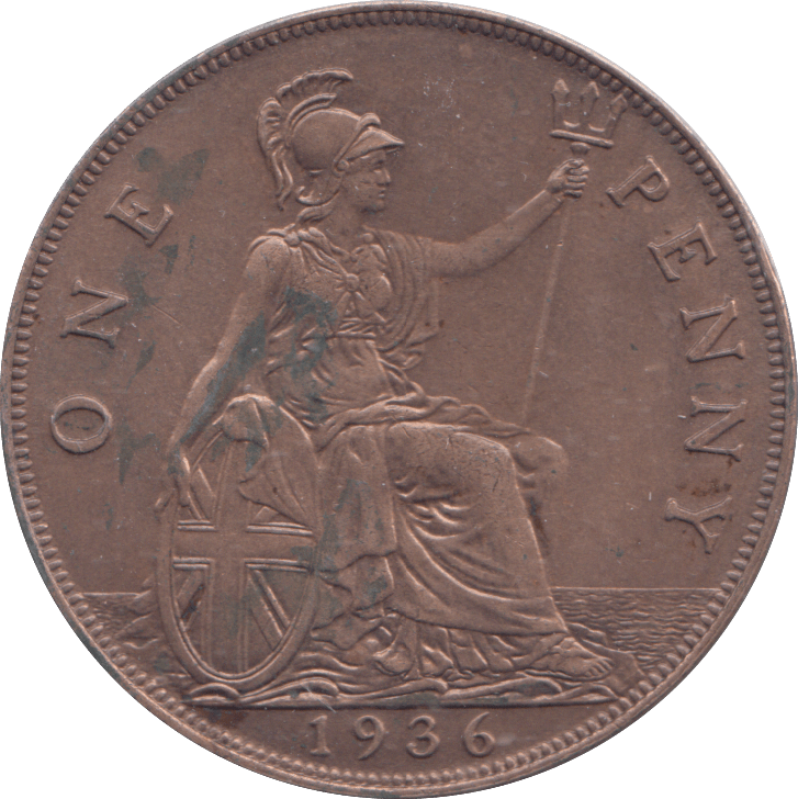 1936 PENNY ( AUNC ) - PENNY - Cambridgeshire Coins