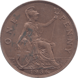 1936 PENNY ( AUNC ) - PENNY - Cambridgeshire Coins