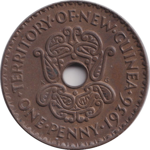 1936 PENNY NEW GUINEA - WORLD COINS - Cambridgeshire Coins
