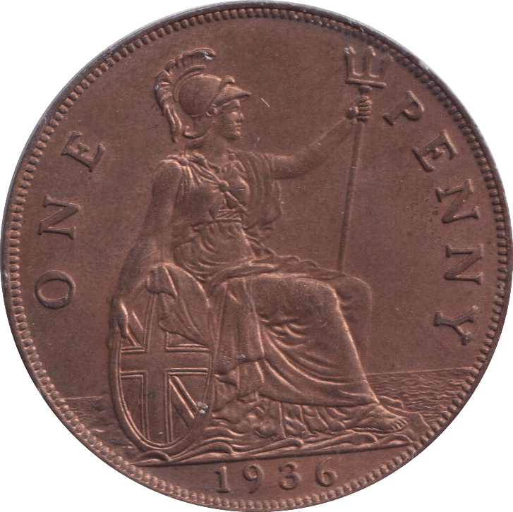 1936 PENNY ( UNC ) - PENNY - Cambridgeshire Coins