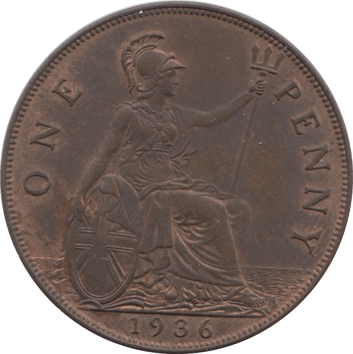 1936 PENNY ( UNC ) - PENNY - Cambridgeshire Coins