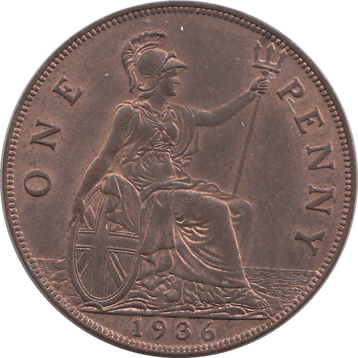 1936 PENNY ( UNC ) - PENNY - Cambridgeshire Coins
