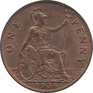 1936 PENNY ( UNC ) - PENNY - Cambridgeshire Coins