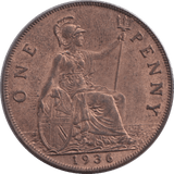 1936 PENNY ( UNC ) - WORLD COINS - Cambridgeshire Coins