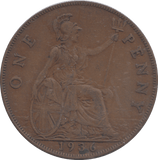 1936 PENNY ( VF ) - PENNY - Cambridgeshire Coins