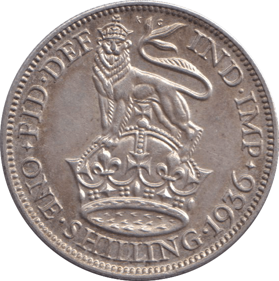 1936 SHILLING ( UNC ) ENGLISH 2 - SHILLING - Cambridgeshire Coins