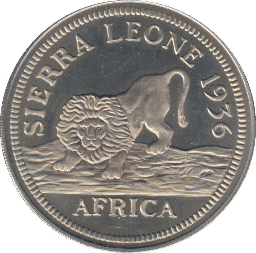 1936 SIERRA LEONE ONE CROWN - WORLD COINS - Cambridgeshire Coins