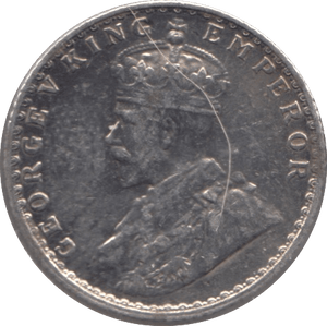 1936 SILVER INDIA 1/4 RUPEE - SILVER WORLD COINS - Cambridgeshire Coins