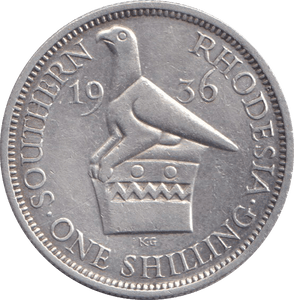 1936 SILVER SHILLING SOUTHERN RHODESIA - SILVER WORLD COINS - Cambridgeshire Coins