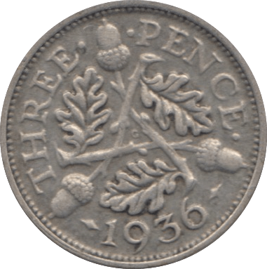 1936 SILVER THREEPENCE ( VF ) - Threepence - Cambridgeshire Coins