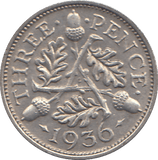 1936 SIXPENCE ( AUNC ) - SIXPENCE - Cambridgeshire Coins