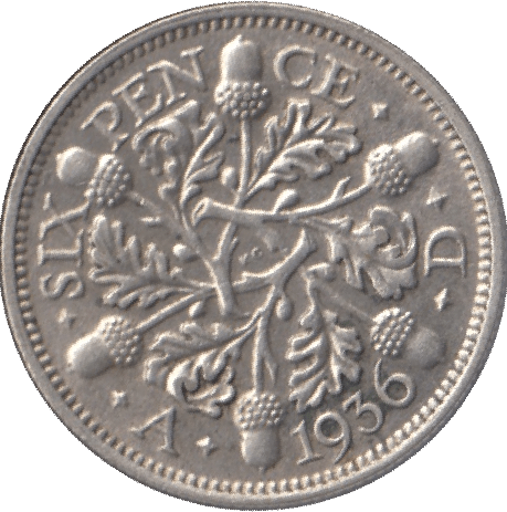 1936 SIXPENCE ( EF ) - Sixpence - Cambridgeshire Coins