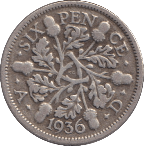 1936 SIXPENCE ( FINE ) - SIXPENCE - Cambridgeshire Coins