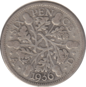 1936 SIXPENCE (FINE) - SIXPENCE - Cambridgeshire Coins