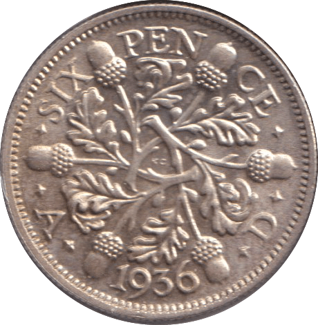 1936 SIXPENCE ( UNC ) - SIXPENCE - Cambridgeshire Coins